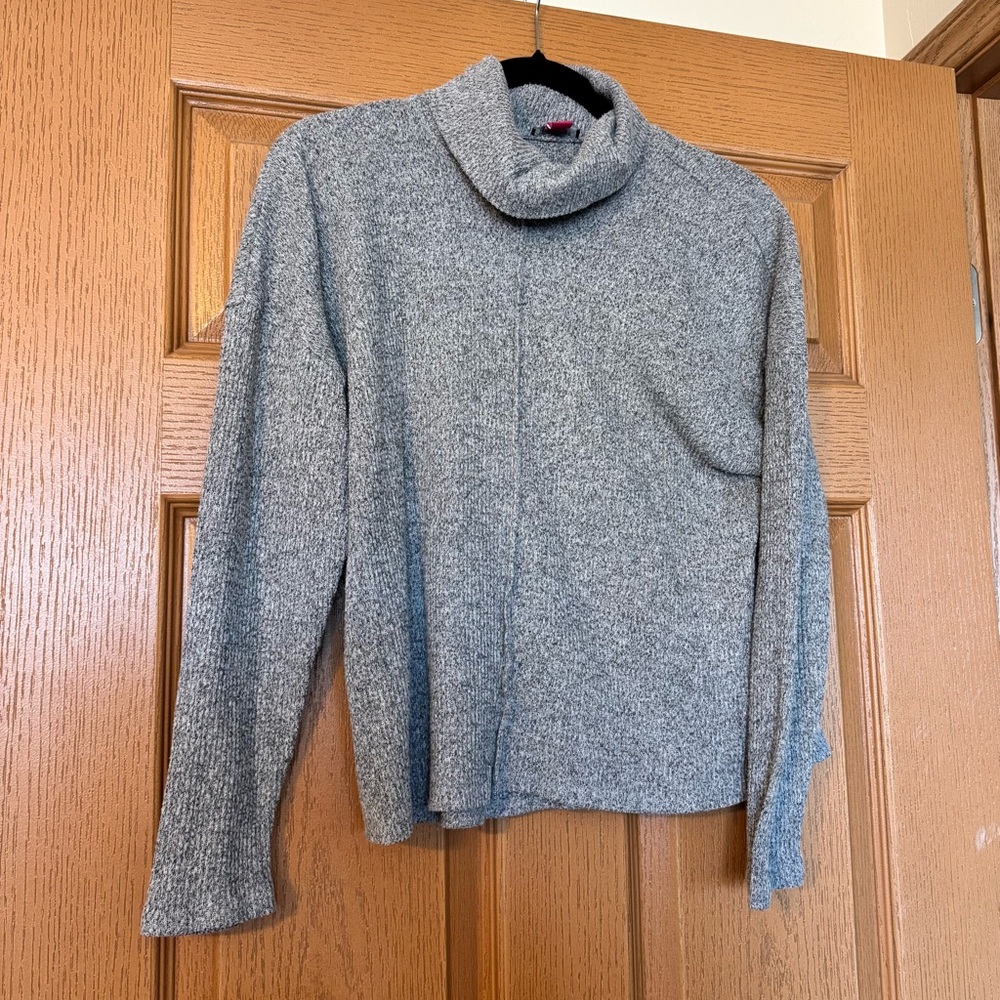 Vince Camuto Gray Marled Turtleneck Sweater